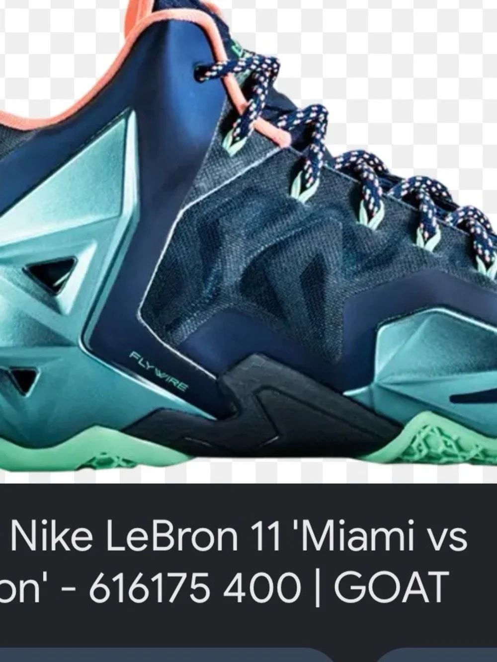 Vintage LeBron 11 Low — Navy, Teal & Coral